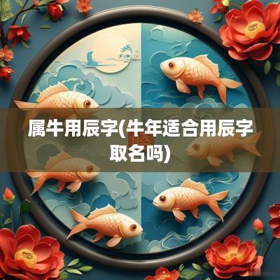 属牛用辰字(蛇年适合用辰字取名吗)