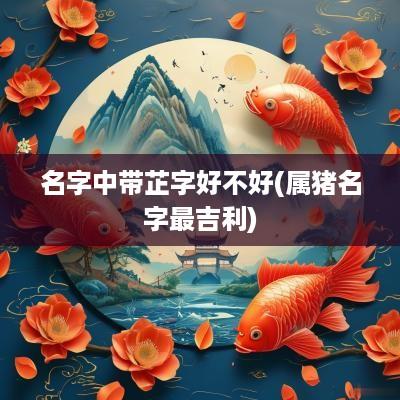 名字中带芷字好不好(属猪名字最吉利)