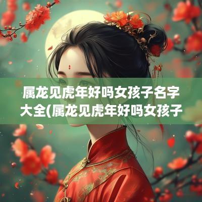 属龙见蛇年好吗女孩子名字大全(属龙见蛇年好吗女孩子名字怎么取)