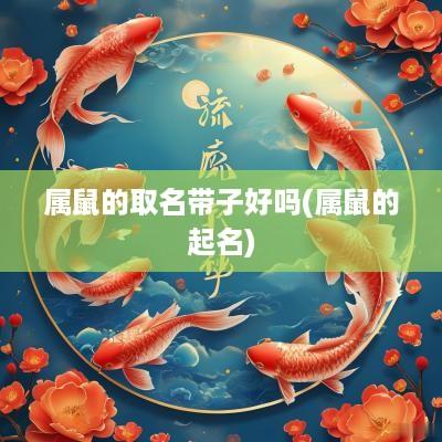 属鼠的取名带子好吗(属鼠的起名)