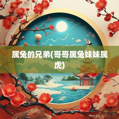 属兔的兄弟(哥哥属兔妹妹属虎)