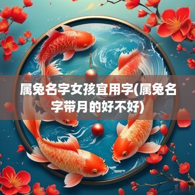 属兔名字女孩宜用字(属兔名字带月的好不好)