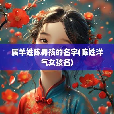 属羊姓陈男孩的名字(陈姓洋气女孩名)