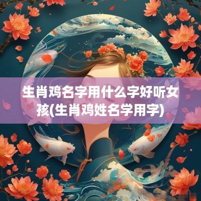 生肖鸡名字用什么字好听女孩(生肖鸡姓名学用字)