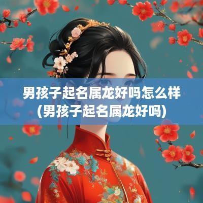 男孩子起名属龙好吗怎么样(男孩子起名属龙好吗)