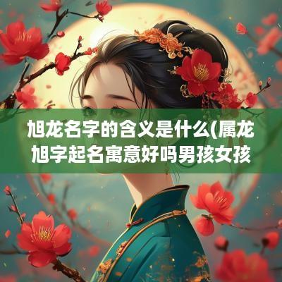 旭龙名字的含义是什么(属龙旭字起名寓意好吗男孩女孩)