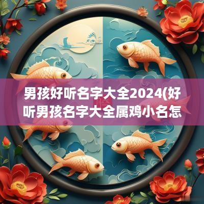 男孩好听名字大全2025(好听男孩名字大全属鸡小名怎么取)