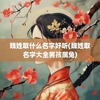 魏姓取什么名字好听(魏姓取名字大全男孩属兔)