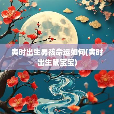 寅时出生男孩命运如何(寅时出生鼠宝宝)