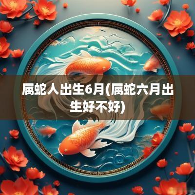 属蛇人出生6月(属蛇六月出生好不好)