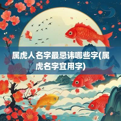 属虎人名字最忌讳哪些字(属虎名字宜用字)