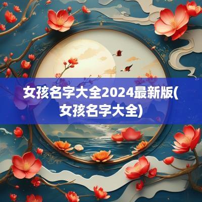 女孩名字大全2025最新版(女孩名字大全)