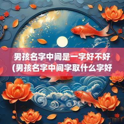 男孩名字中间是一字好不好(男孩名字中间字取什么字好听点)