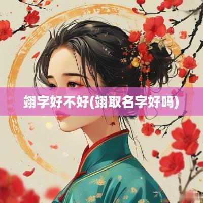 翊字好不好(翊取名字好吗)