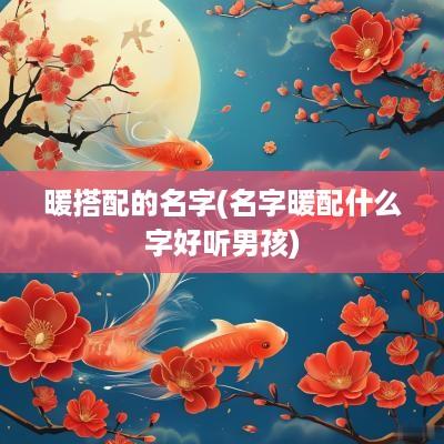暖搭配的名字(名字暖配什么字好听男孩)