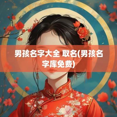 男孩名字大全 取名(男孩名字库免费)