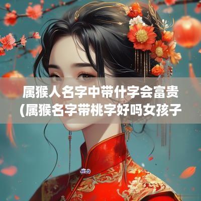 属猴人名字中带什字会富贵(属猴名字带桃字好吗女孩子)