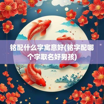 铭配什么字寓意好(铭字配哪个字取名好男孩)