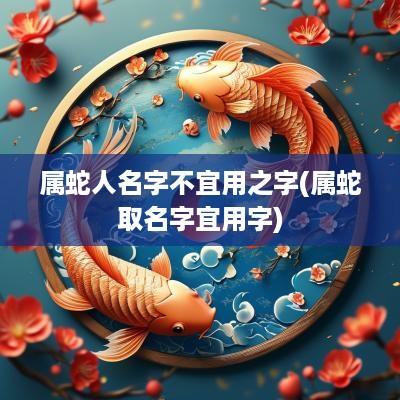属蛇人名字不宜用之字(属蛇取名字宜用字)