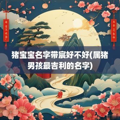 猪宝宝名字带宸好不好(属猪男孩最吉利的名字)