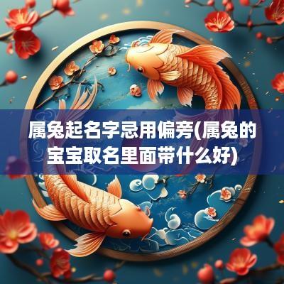 属兔起名字忌用偏旁(属兔的宝宝取名里面带什么好)