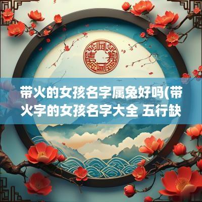 带火的女孩名字属兔好吗(带火字的女孩名字大全 五行缺火怎么起名)