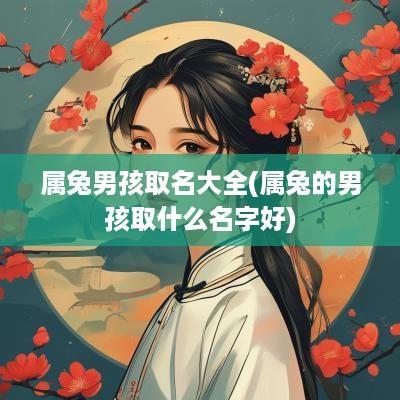 属兔男孩取名大全(属兔的男孩取什么名字好)