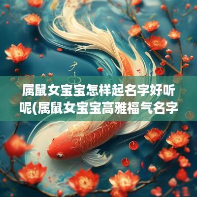 属鼠女宝宝怎样起名字好听呢(属鼠女宝宝高雅福气名字)