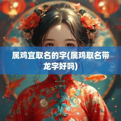 属鸡宜取名的字(属鸡取名带龙字好吗)