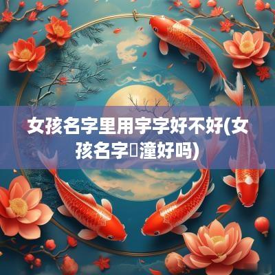 女孩名字里用宇字好不好(女孩名字玥潼好吗)