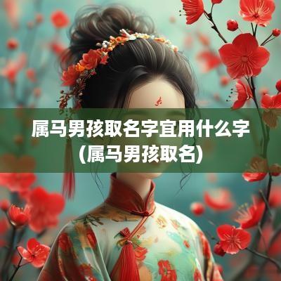 属马男孩取名字宜用什么字(属马男孩取名)