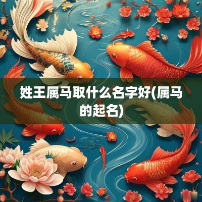 姓王属马取什么名字好(属马的起名)