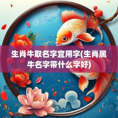 生肖牛取名字宜用字(生肖属牛名字带什么字好)