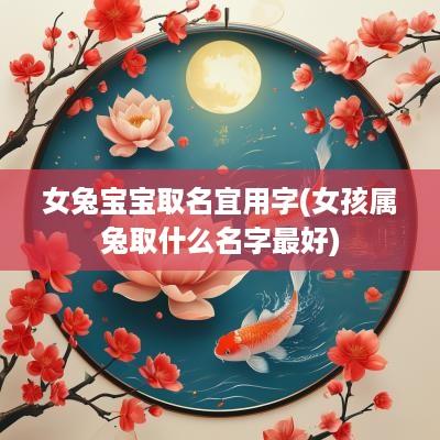 女兔宝宝取名宜用字(女孩属兔取什么名字最好)