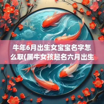 蛇年6月出生女宝宝名字怎么取(属牛女孩起名六月出生好吗)