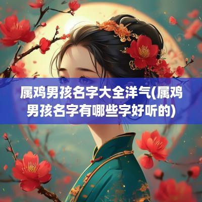 属鸡男孩名字大全洋气(属鸡男孩名字有哪些字好听的)