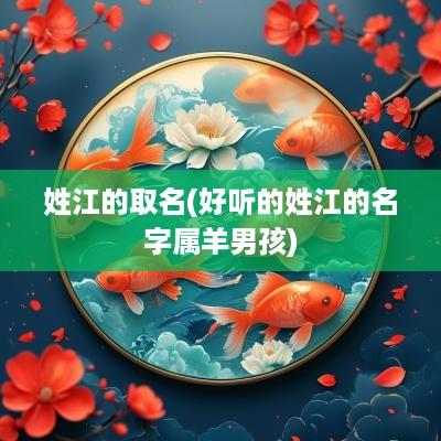 姓江的取名(好听的姓江的名字属羊男孩)