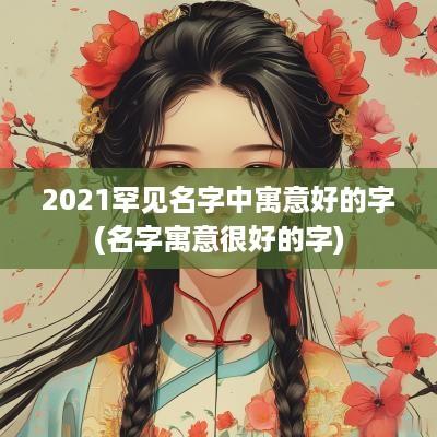 2025罕见名字中寓意好的字(名字寓意很好的字)