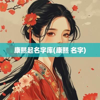康熙起名字库(康熙 名字)