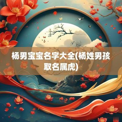 杨男宝宝名字大全(杨姓男孩取名属虎)