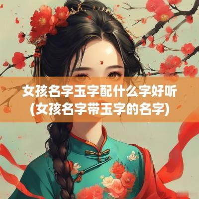 女孩名字玉字配什么字好听(女孩名字带玉字的名字)