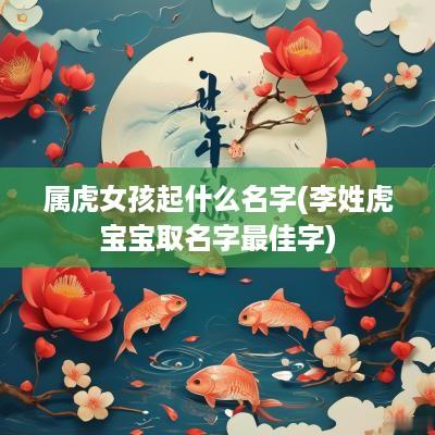 属虎女孩起什么名字(李姓虎宝宝取名字最佳字)