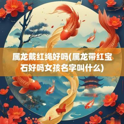 属龙戴红绳好吗(属龙带红宝石好吗女孩名字叫什么)