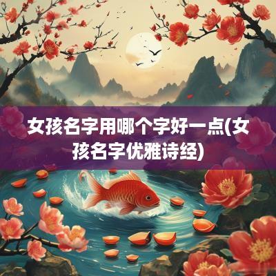 女孩名字用哪个字好一点(女孩名字优雅诗经)