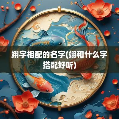 翊字相配的名字(翊和什么字搭配好听)