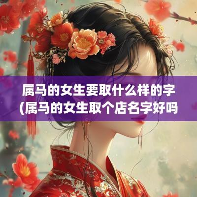 属马的女生要取什么样的字(属马的女生取个店名字好吗好听吗)