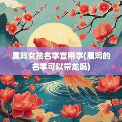 属鸡女孩名字宜用字(属鸡的名字可以带龙吗)