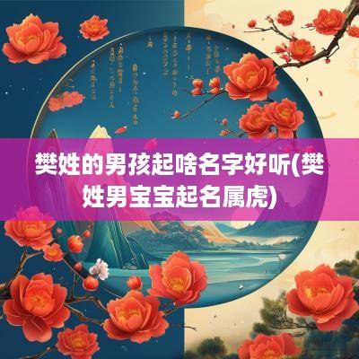樊姓的男孩起啥名字好听(樊姓男宝宝起名属虎)