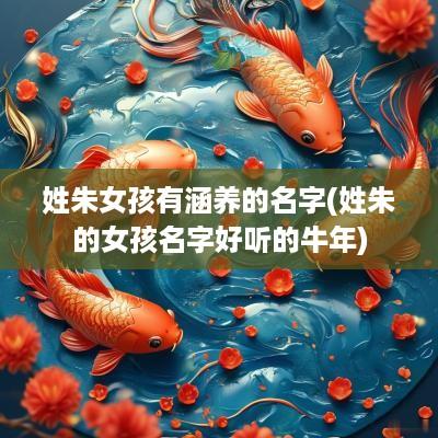 姓朱女孩有涵养的名字(姓朱的女孩名字好听的蛇年)