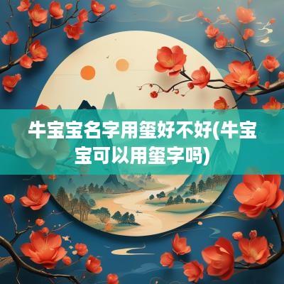 牛宝宝名字用玺好不好(牛宝宝可以用玺字吗)